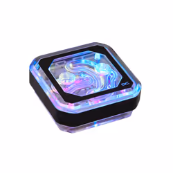Alphacool Eisblock XPX Aurora, Bloc d'eau, Nylon, Plexiglas, Noir, Transparent, LGA 1150 (Emplacement H3), LGA 1151 (Emplacem ...