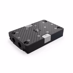 Alphacool 13498, Bloc d'eau, Acétal, Cuivre, Noir, Argent, 1/4", 60 °C, 0,8 bar