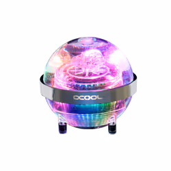 Alphacool 13795, Bloc d'eau, Acétal, Laiton, Transparent, 4 broches, 1/4", 60 °C