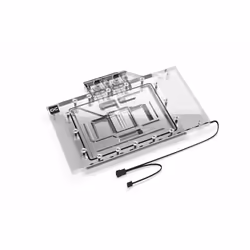 Alphacool 13838, Plaque arrière, Acrylique, Aluminium, Chrome, Cuivre, Noir, Transparent, 1/4", 3 broches, 152,5 mm