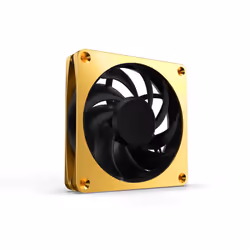 Alphacool 13854, Module de ventilation, Plastique, Noir, Or, 4 broches, 1 ventilateur(s), 12 cm