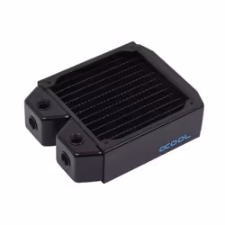 Alphacool Kühler, Radiateur, Laiton, Cuivre, Acier, Noir, 12 cm, 124 mm, 157 mm