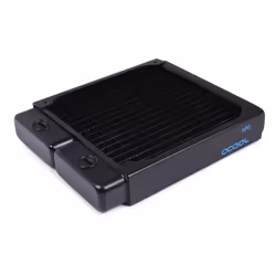 Alphacool 14470, Radiateur, Laiton, Cuivre, Acier, Noir, 1/4", 60 °C, 2 ventilateur(s)