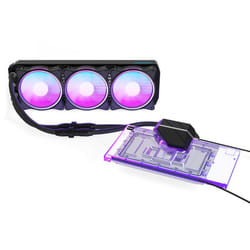 Alphacool Eiswolf 2 AIO Carte graphique Refroidisseur de liquide tout-en-un 12 cm Noir, Transparent 1 pièce(s)