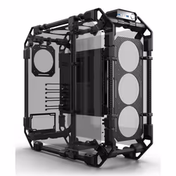 Alphacool Apex Skeleton, Full Tower, PC, Noir, Charbon, ATX, EATX, ITX, micro ATX, Aluminium, Charbon, Verre, Bas