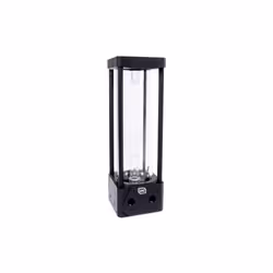 Alphacool Aurora D5, Réservoir, Acétal, Aluminium, Verre, Noir, Transparent, 77 mm, 77 mm, 242 mm