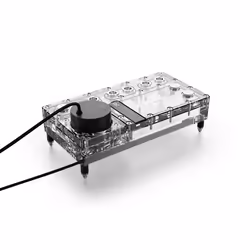 Alphacool Core Distro Plate, Pompe et réservoir, Acrylique, Aluminium, Vitrocéramique, Synthétique, Noir, Transparent, 3-Pin  ...