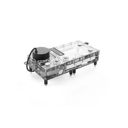 Réservoir watercooling 240 - Alphacool - Core Flat - Pompe intégrée - Rétroéclairé - Transparent