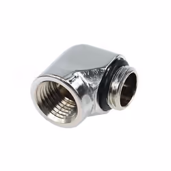 Alphacool 17044, Raccord, Laiton, Chrome, 1/4", 90°, 16 mm