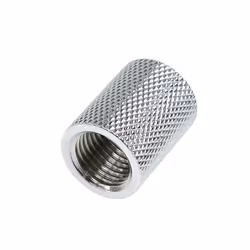 Alphacool 17047, Raccord, Laiton, Chrome, 1/4", Femelle, Femelle
