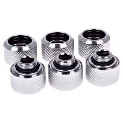 Alphacool 17378, Kit d'adaptation, Laiton, Chrome, 21 mm, 21 mm, 18 mm