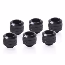 Alphacool 17475, Kit d'adaptation, Laiton, Noir, 1/4", 20 mm, 2,2 cm