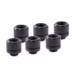 Alphacool 17552, Kit d'adaptation, Laiton, Noir, 1/4", 22,2 mm, 2,2 cm