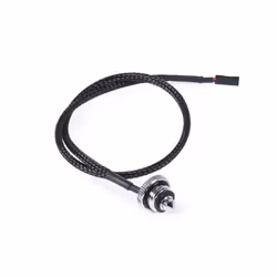 Alphacool 17597, Capteur de température, Laiton, Noir, Chrome, 1/4", CE, FC, RoHS, 18 mm