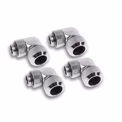 Alphacool 17608, Raccords, Laiton, Chrome, 1/4", CE, FC, RoHS, 21 mm