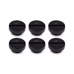 Alphacool 17622, Bloc d'eau, Laiton, Noir, 1/4", 9,5 mm, 1,8 cm