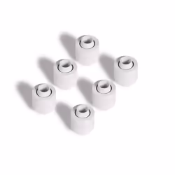 Alphacool 17624, Raccords, Laiton, Blanc, 1/4", 27 mm, 2 cm