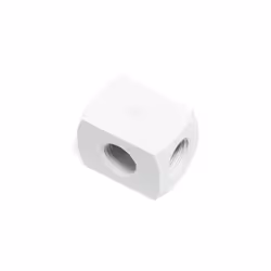 Alphacool 17629, Bloc d'eau, Laiton, Blanc, 1/4", 22 mm, 30 mm