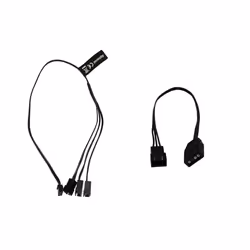 Alphacool 18601, 0,3 m, 3 broches, Droit, Droit, Noir, 12 g