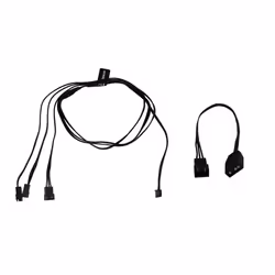 Alphacool 18602, 0,6 m, 3 broches, Droit, Droit, Noir, 18 g