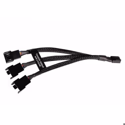 Alphacool 18679, Câble de diviseur RGB, Plastique, Noir, 4-pin + 4-pin, 150 mm, 1 pièce(s)