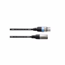 Cordial INTRO CCM 1 FM, XLR (3-pin), Mâle, XLR (3-pin), Femelle, 1 m, Noir