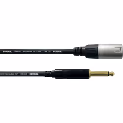 CORDIAL CCM5MP Cable audio XLR mâle/Jack mâle mono 5M