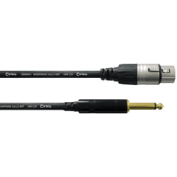 Cordial CCM 7.5 FP câble audio 7,5 m XLR (3-pin) 6,35 mm Noir