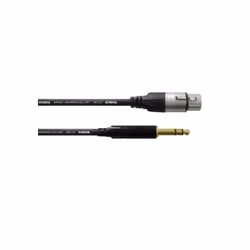 Cordial CFM 1.5 FV, 6,35 mm, Mâle, XLR (3-pin), Femelle, 1,5 m, Noir