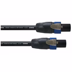 Cordial CPL 1.5 LL 4, Speakon, Mâle, Speakon, Mâle, 1,5 m, Noir, Bleu, Gris