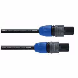 Cordial CPL 3 LL 2, Speakon, Mâle, Speakon, Mâle, 3 m, Noir, Bleu