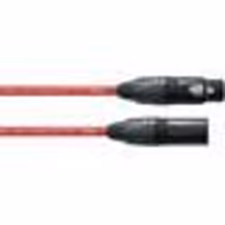 CORDIAL CPM5FM - Cordon symétrique XLR mâle / XLR femelle - 5M Neutrik rouge