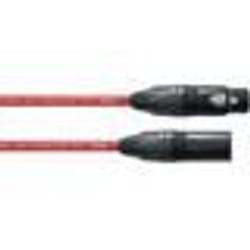 CORDIAL CPM5FM - Cordon symétrique XLR mâle / XLR femelle - 5M Neutrik rouge