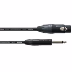 Cordial CPM 5 FP, XLR (3-pin), Femelle, 6,35 mm, Mâle, 5 m, Noir