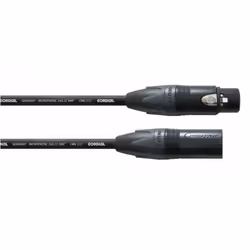 Cordial CPM 7.5 FM, XLR (3-pin), Femelle, XLR (3-pin), Mâle, 7,5 m, Noir