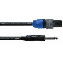 Cordial CPL 5 LP 25 câble audio 5 m Speakon 6,35 mm Noir, Bleu, Gris
