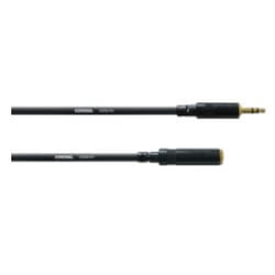 Cordial CFS 5 WY câble audio 5 m 3,5mm Noir