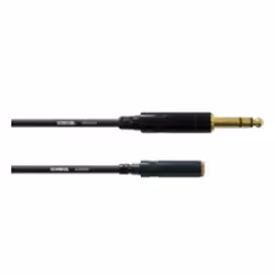 Cordial CFM 3 VY, 3,5mm, Mâle, 6,35 mm, Femelle, 3 m, Noir