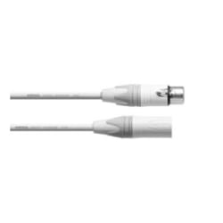Cordial XLR/XLR, 2.5 m câble audio 2,5 m XLR (3-pin) Blanc