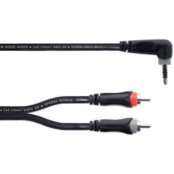 Câble audio - Cordial - EY 1.5 WRCC - 15 m - Minijack stéréo - 2 RCA mâles