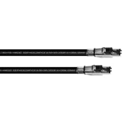 Cordial CSE HH 6A PUR câble de réseau Noir 3 m Cat6a SF/UTP (S-FTP)