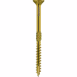 Vis aggloméré Paneltwistec Acier au carbone trempé, jaune galvanisé Tête Senk avec variateur TX Avec le chapeau grattoir sur  ...