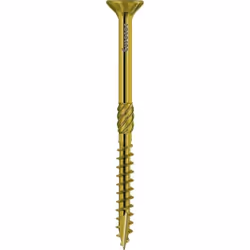Vis aggloméré Paneltwistec Acier au carbone trempé, jaune galvanisé Tête Senk avec variateur TX Avec le chapeau grattoir sur  ...