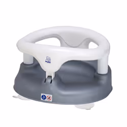 Rotho Babydesign Baby Badesitz, Garçon/Fille, Pieds ventouse, Plastique, Polypropylène (PP), Gris, Blanc