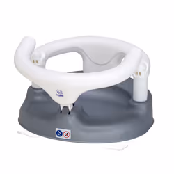 Rotho Babydesign Baby Badesitz siège de bain pour bébé Garçon/Fille Gris, Blanc Plastique, Polypropylène (PP)