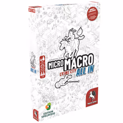 Pegasus Spiele MicroMacro: Crime City 3 - All in, Jeu de société, Détective, 10 an(s), 15 min, Jeu familial