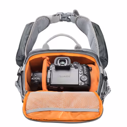 Mantona 20583 étui et housse d’appareils photo Boîtier de Beltpack Gris, Orange
