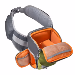 Mantona 20584 étui et housse d’appareils photo Boîtier de Beltpack Vert, Gris