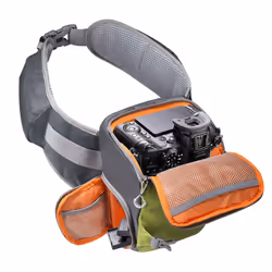 Mantona 20584 étui et housse d’appareils photo Boîtier de Beltpack Vert, Gris