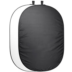 Walimex 20755 Toile de fonds pour photo Coton, Métal Monochromatique Noir, Blanc